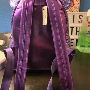 Loungefly Bags - Minnie Mouse Purple Sequins Loungefly Backpack Loungefly Bags - Minnie Mouse Purple Sequins Loungefly Backpack